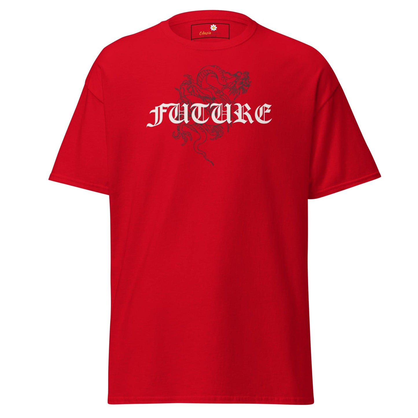 Unisex classic tee - MYSTIC FUTURE DRAGON - REGULAR - Red / S