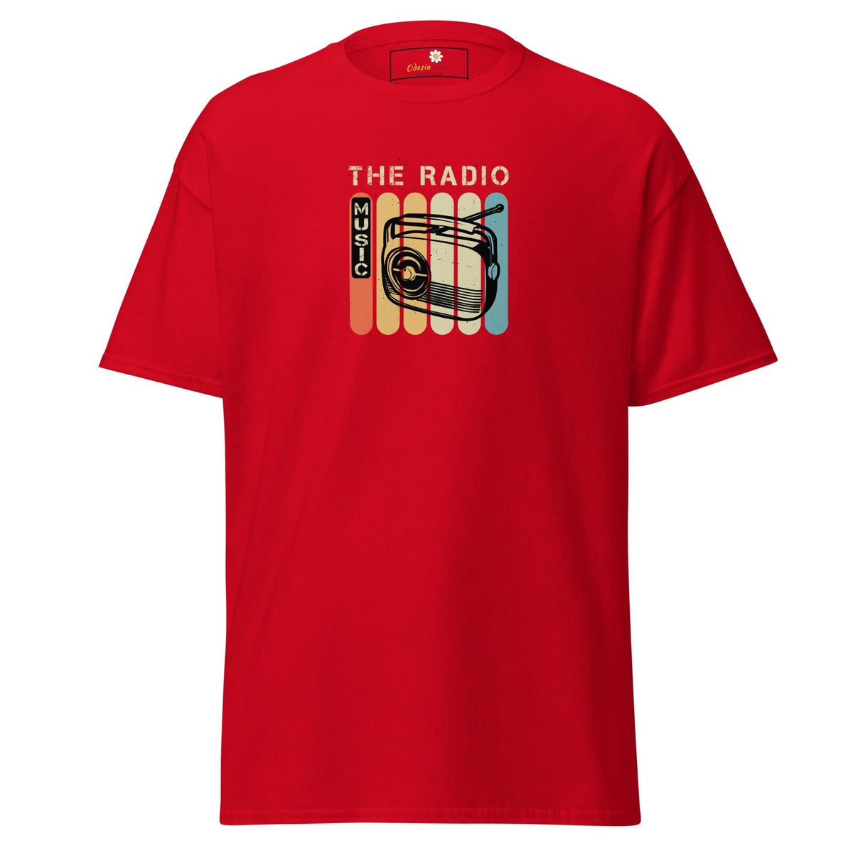 Unisex classic t-shirt - MUSIC THE RADIO - REGULAR - Red / S