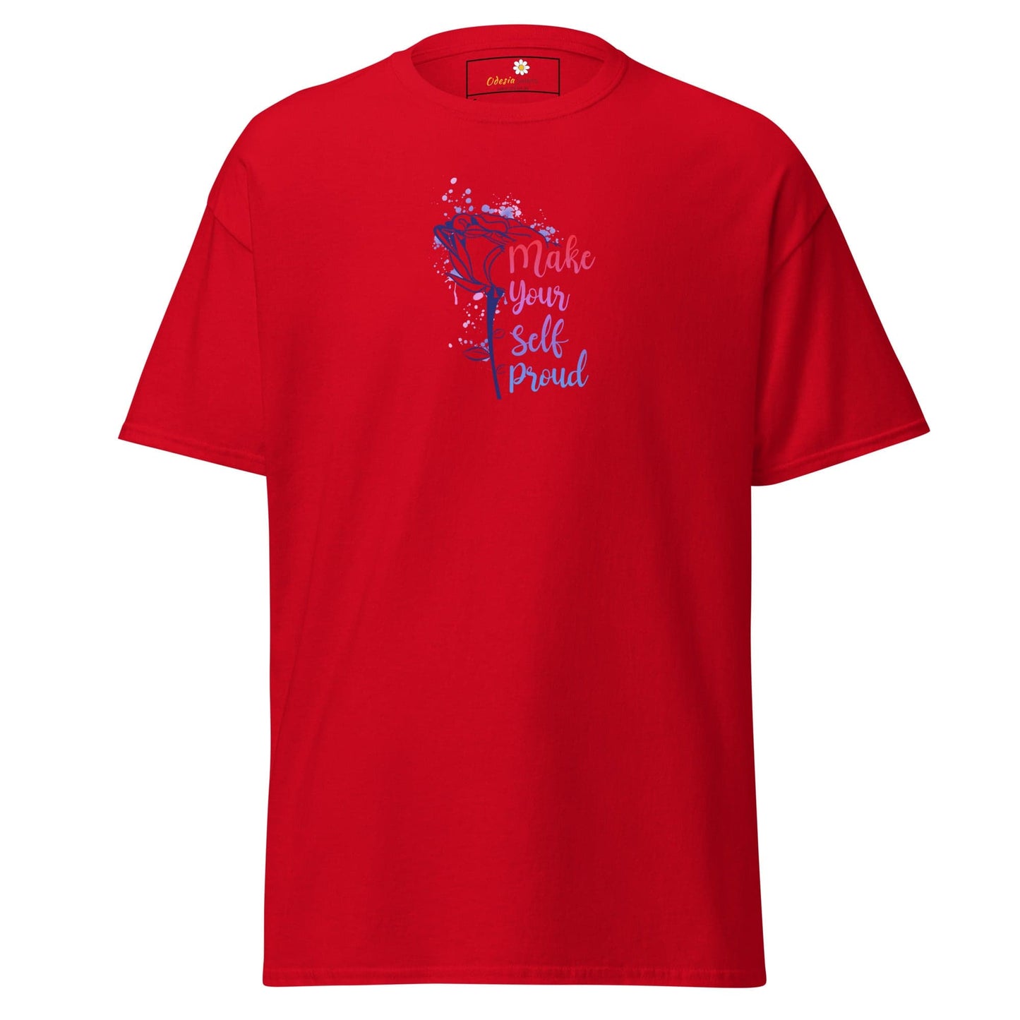 Unisex classic tee - MISC TEXT MAKE YOURSELF PROUD - REGULAR - Red / S