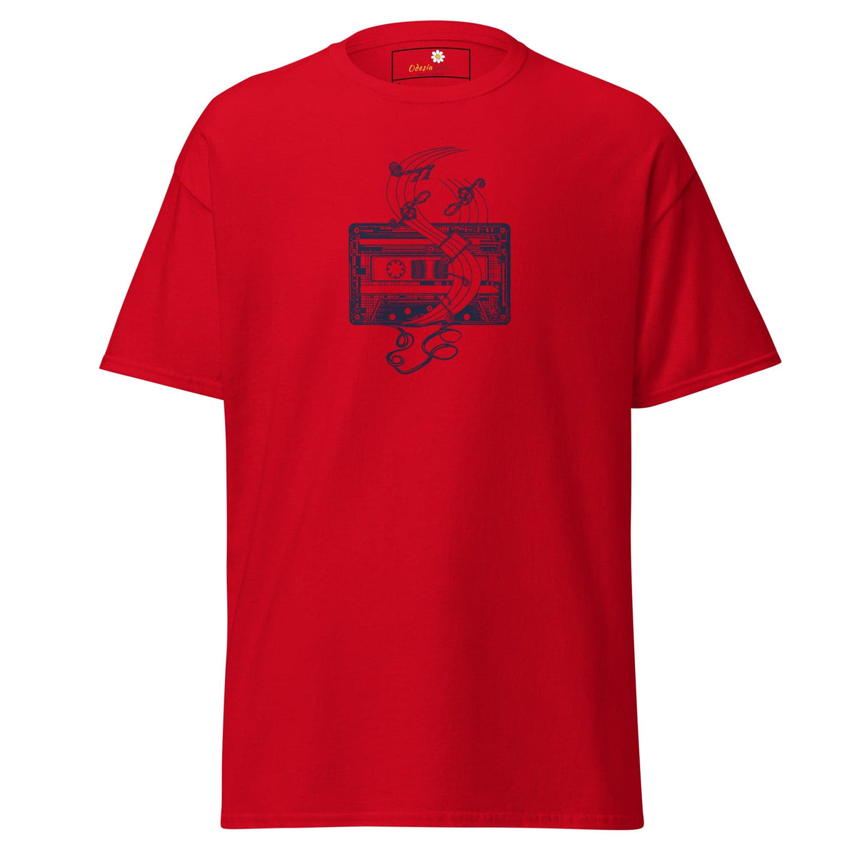Unisex classic t-shirt - MUSIC TAPE - REGULAR - Red / S