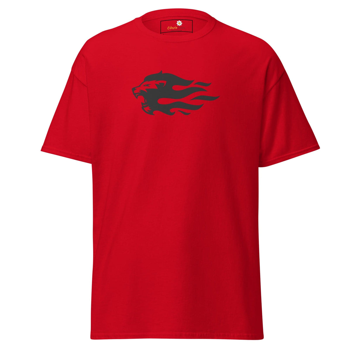 Unisex classic tee - WILD LIFE LION HEAD FLAME - REGULAR - Red / S