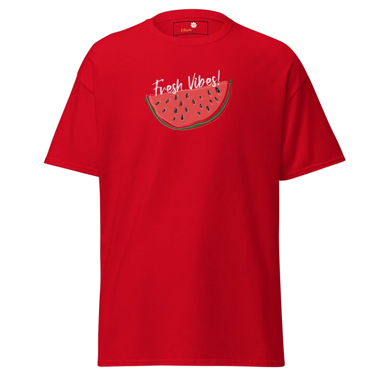 Unisex classic tee - SUMMER FRESH VIBES - REGULAR - Red / S
