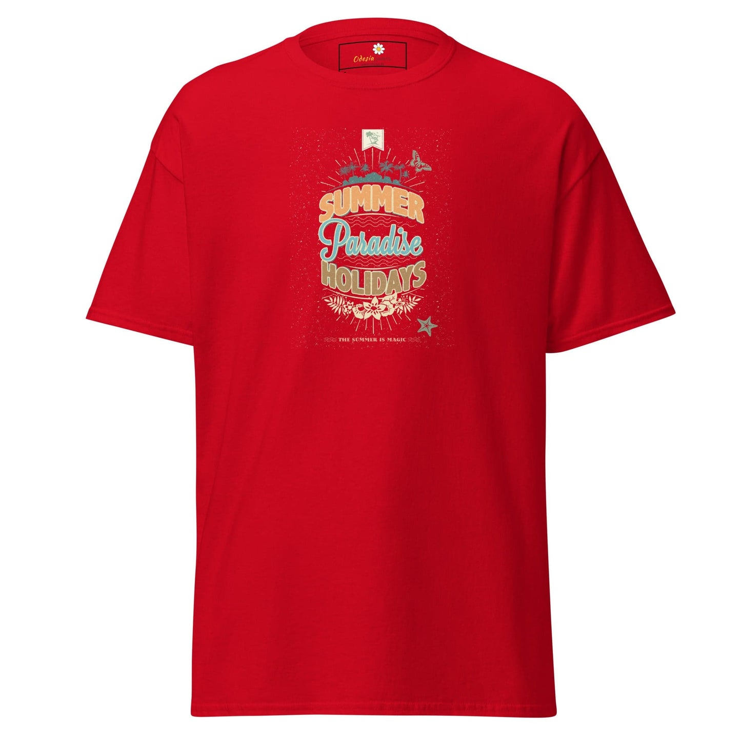 Unisex classic tee - SUMMER PARADISE - REGULAR - Red / S
