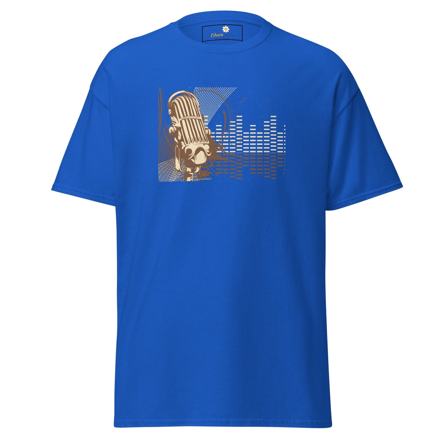 Unisex classic tee - MUSIC MICROPHONE - REGULAR - Royal / S