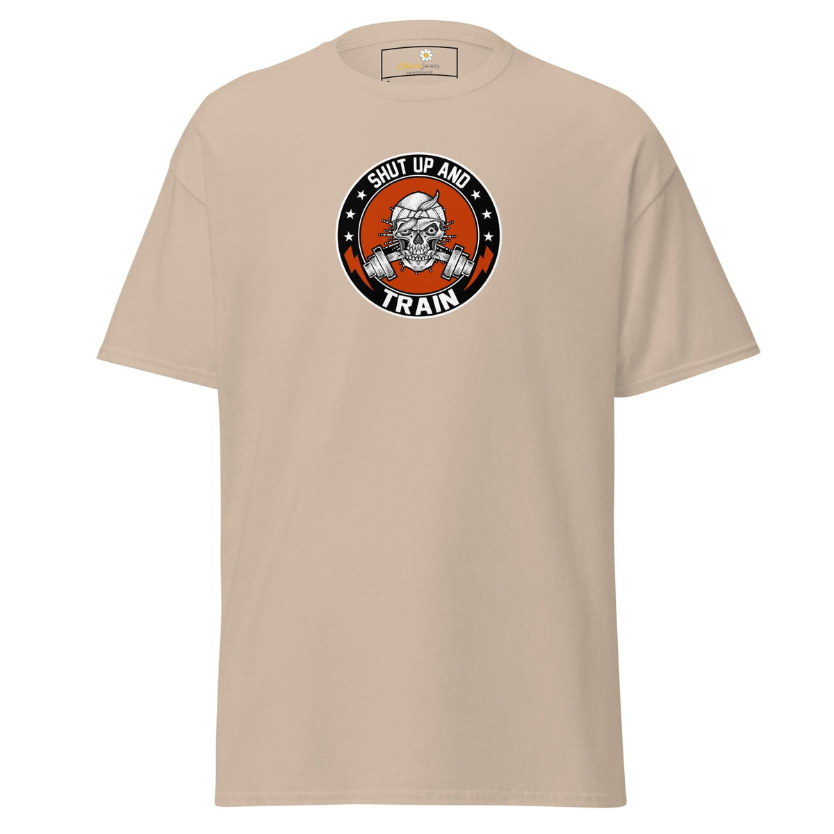 Unisex classic tee - SPORT SHUT UP AND TRAIN - REGULAR - Sand / S