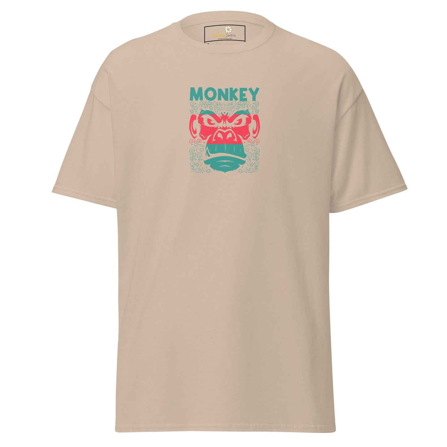 Unisex classic tee - WILD LIFE MONKEY - REGULAR - Sand / S