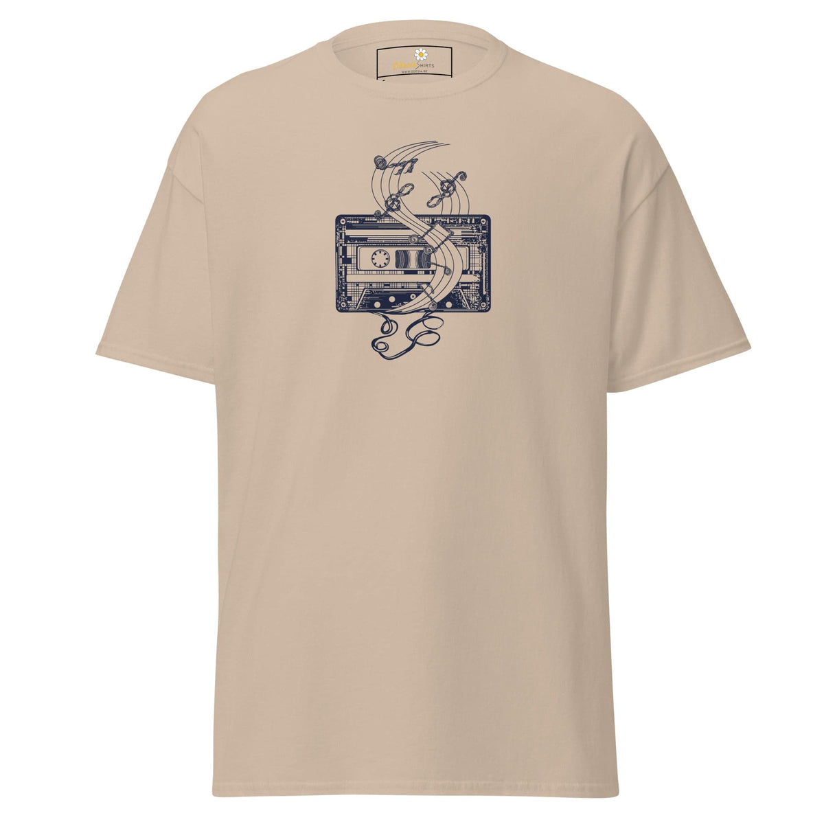 Unisex classic t-shirt - MUSIC TAPE - REGULAR - Sand / S