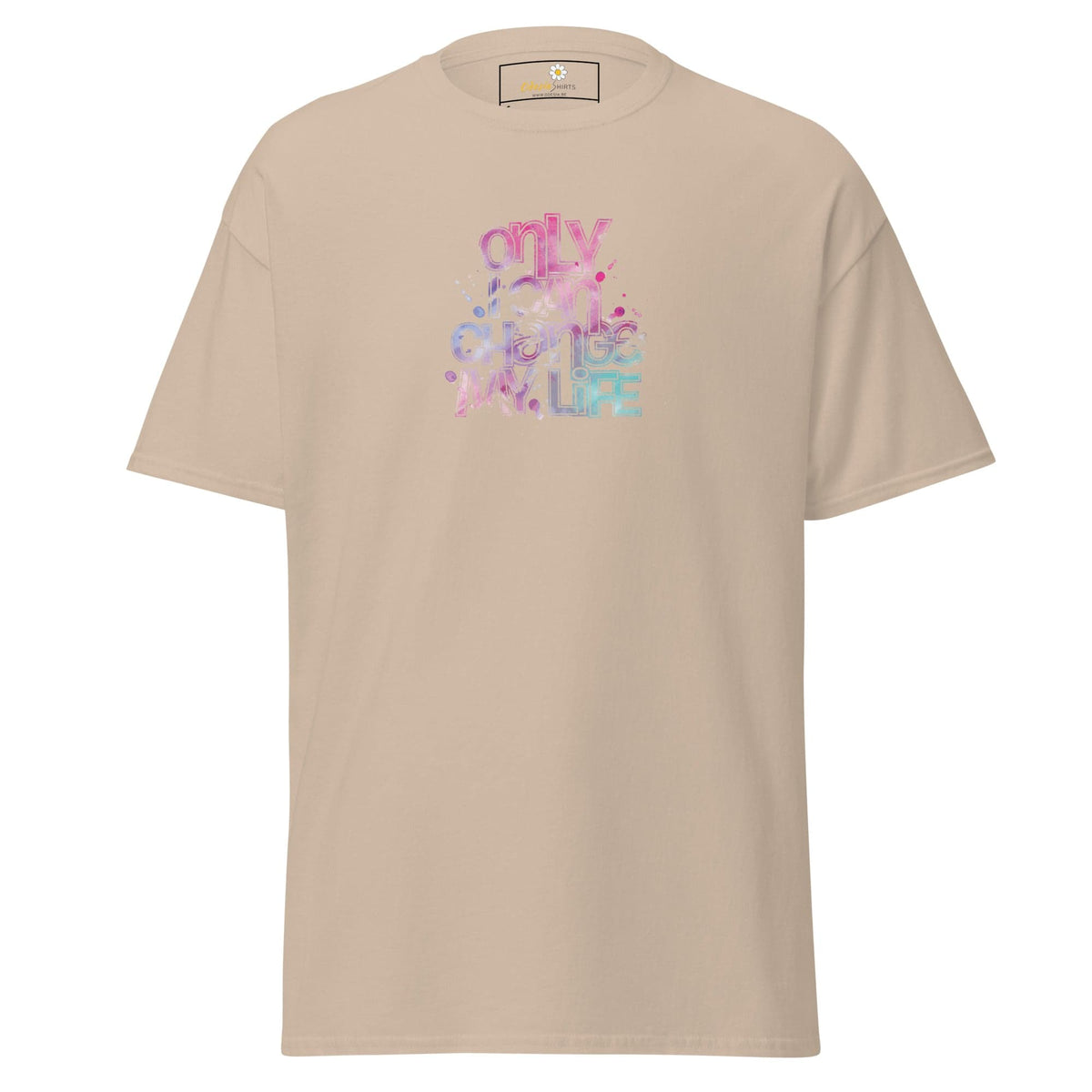 Unisex classic tee - TEXT ONLY I CAN CHANGE - REGULAR - Sand / S