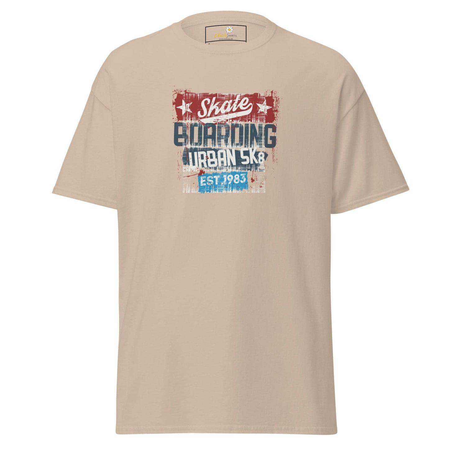 Unisex classic t-shirt - URBAN SKATE - REGULAR - Sand / S