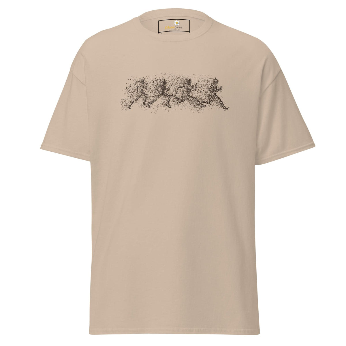 Unisex classic t-shirt - FANTASY DOTS MEN RUNNING - REGULAR - Sand / S
