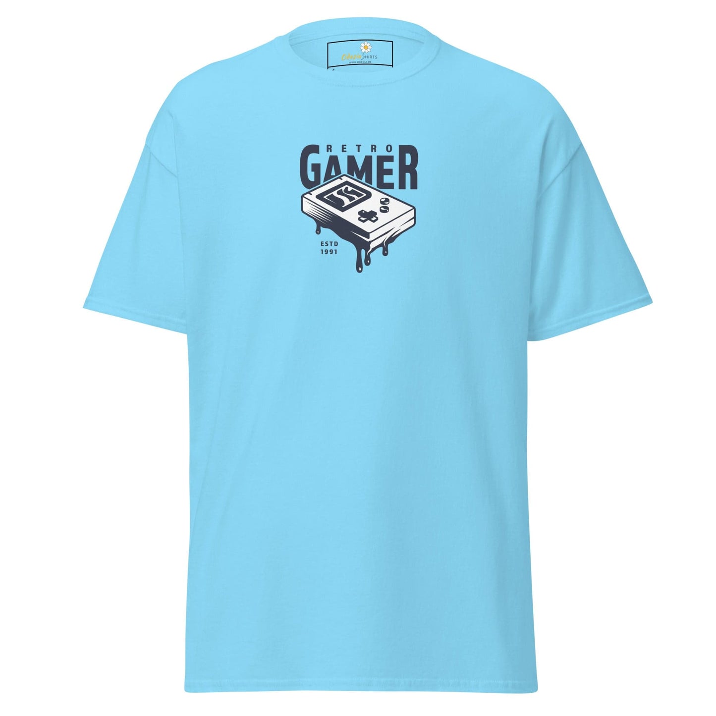 Unisex classic tee - IT RETRO GAMER - REGULAR - Sky / S