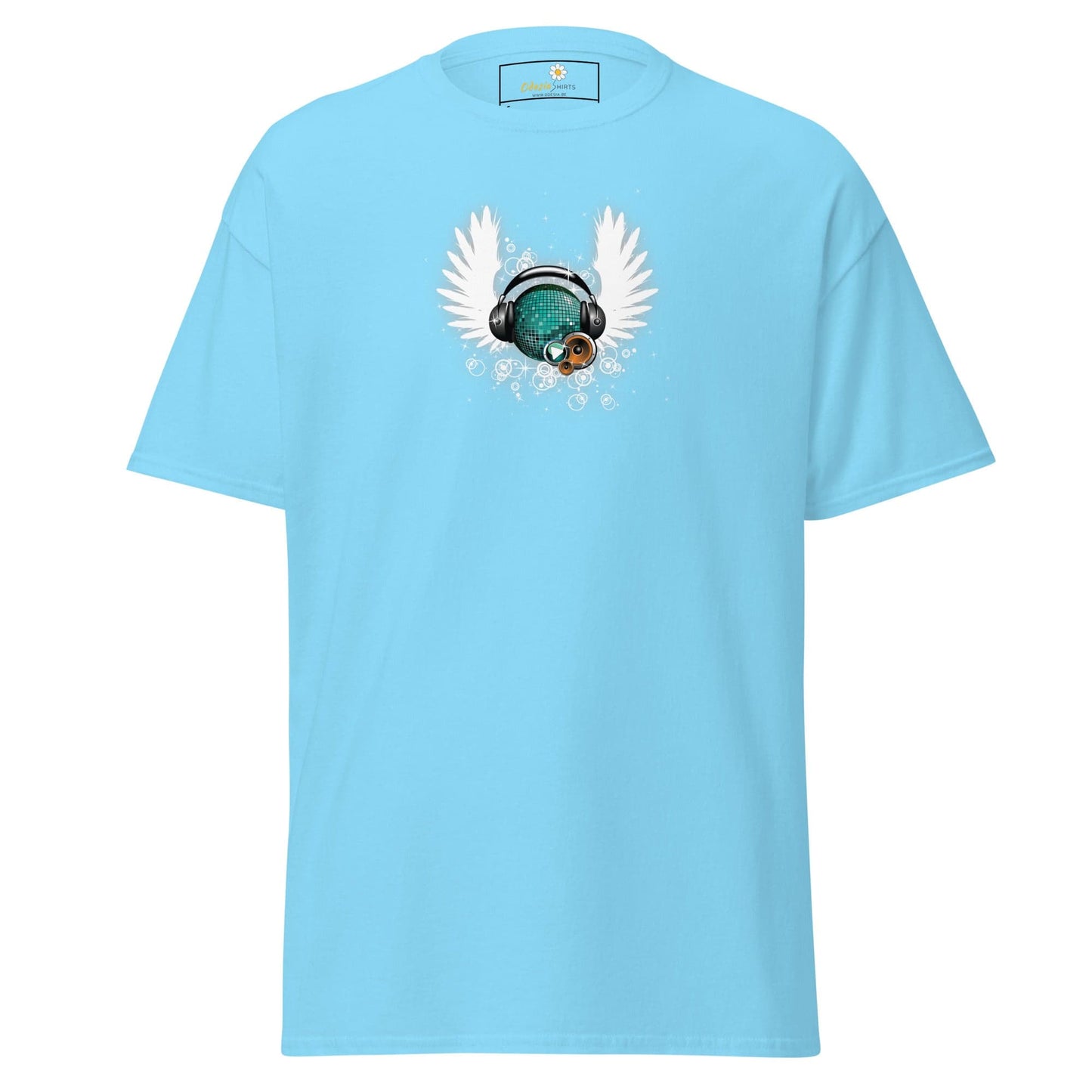 Unisex classic tee - MUSIC WINGS - REGULAR - Sky / S
