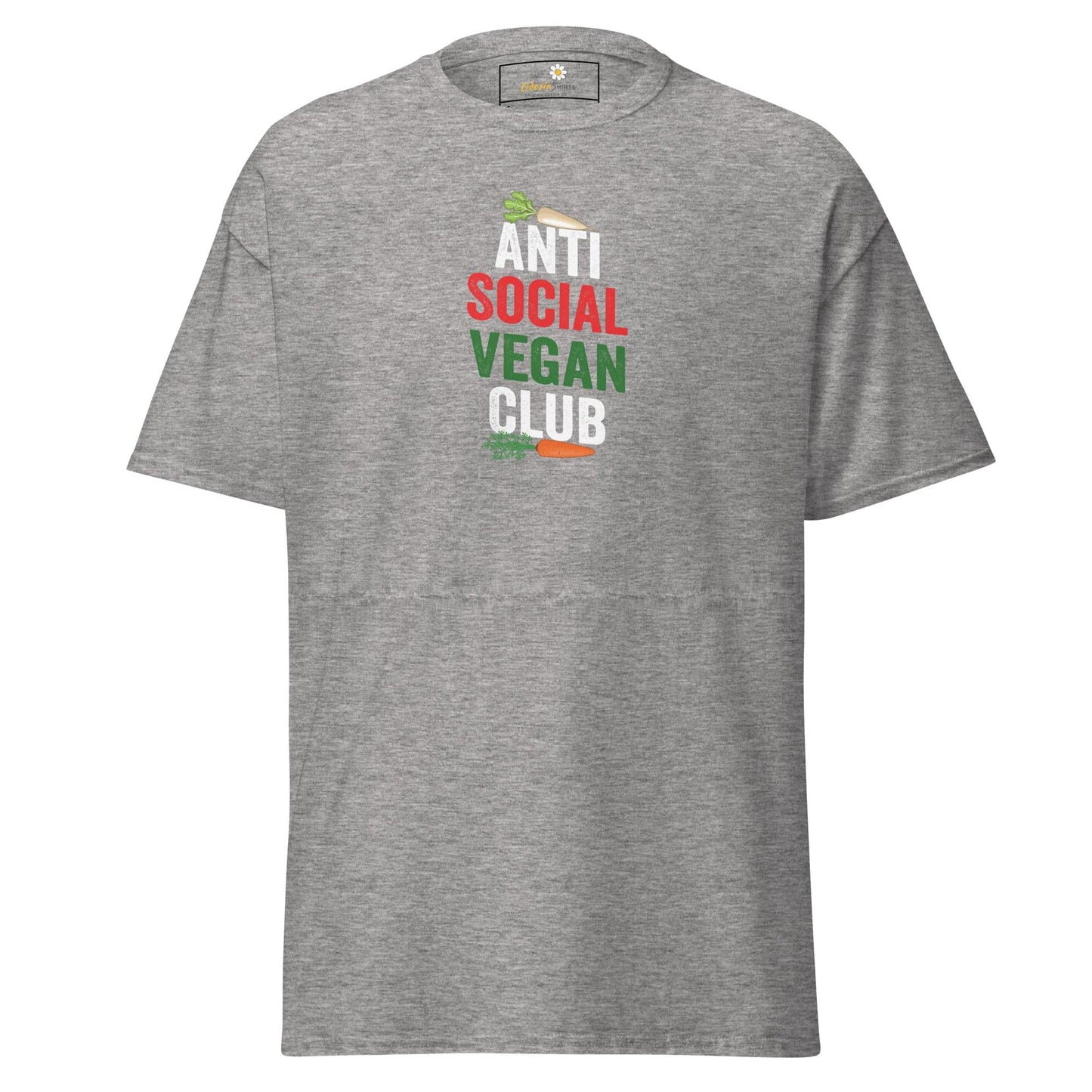 Unisex classic tee - GREEN VEGAN CLUB - REGULAR - Sport Grey / S