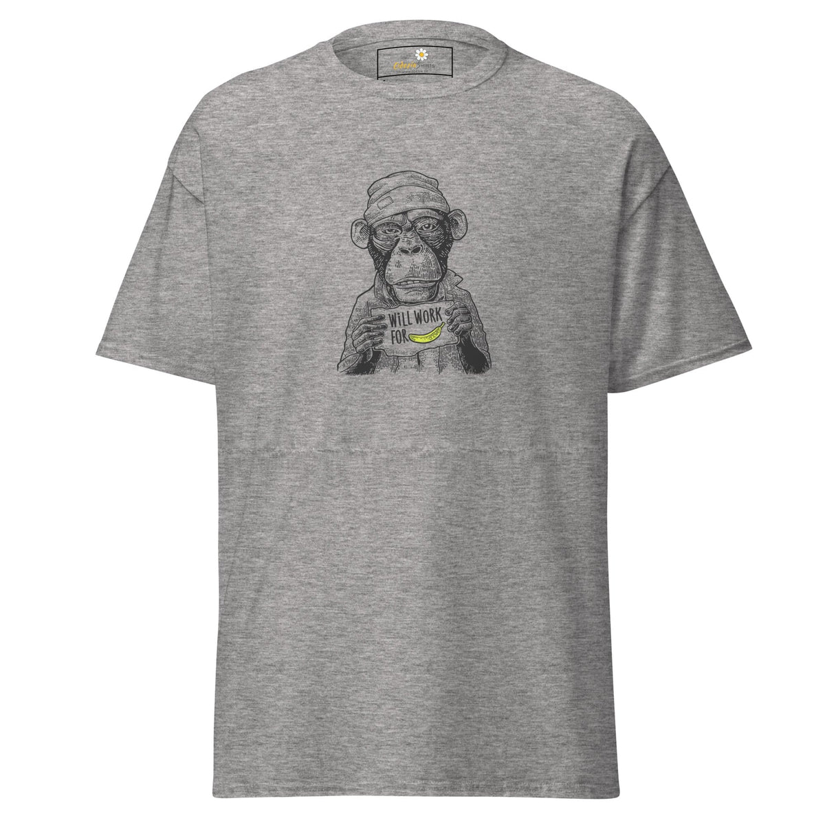Unisex classic tee - WILD LIFE FUN WORK FOR BANANA - REGULAR - Sport Grey / S