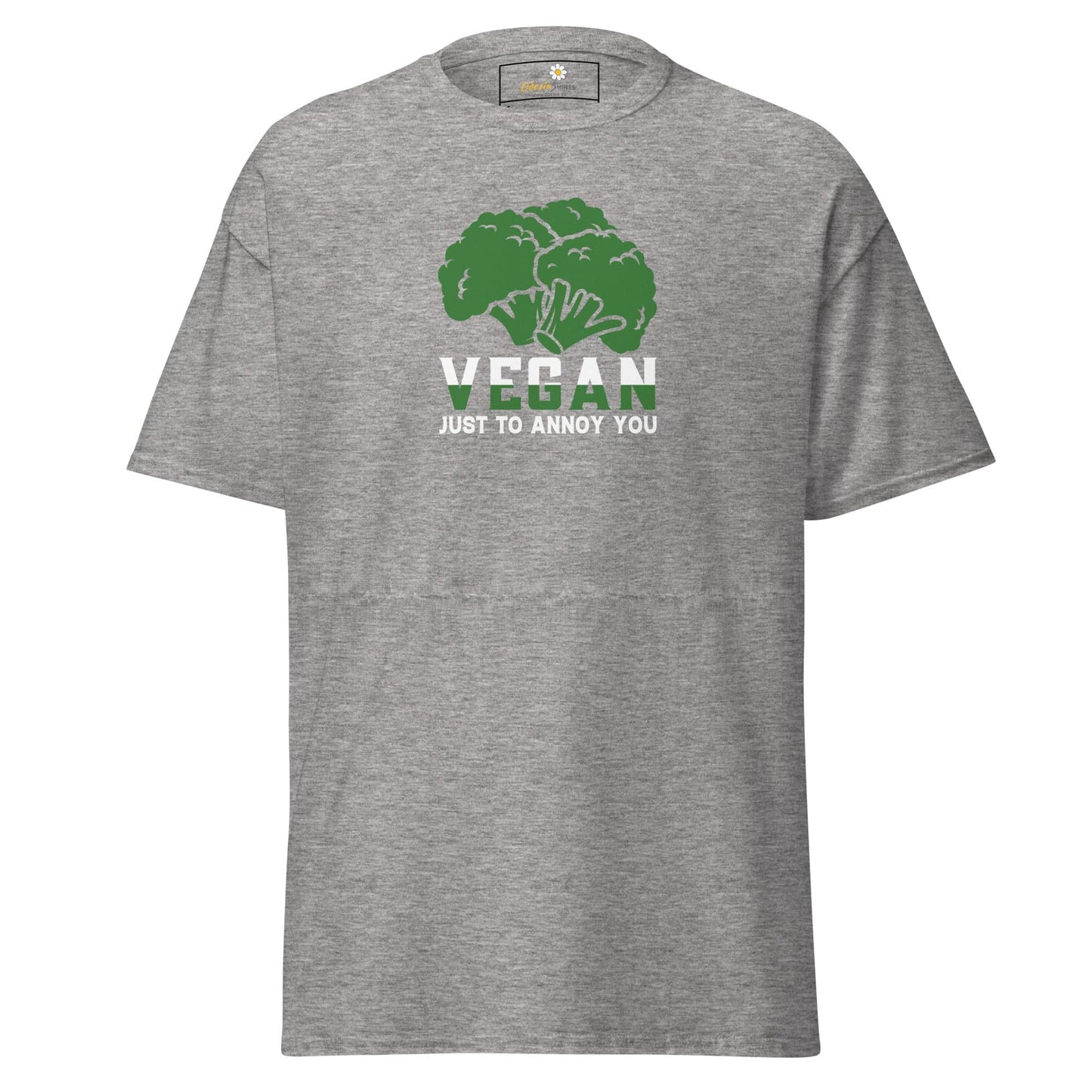 Unisex classic tee - GREEN VEGAN TO ANNOY YOU - REGULAR - Sport Grey / S