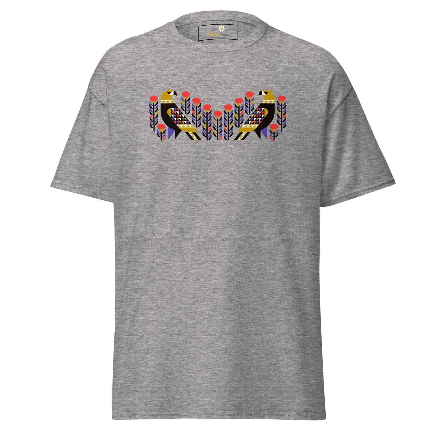 Unisex classic tee - WILD LIFE PERU BIRDS - REGULAR - Sport Grey / S
