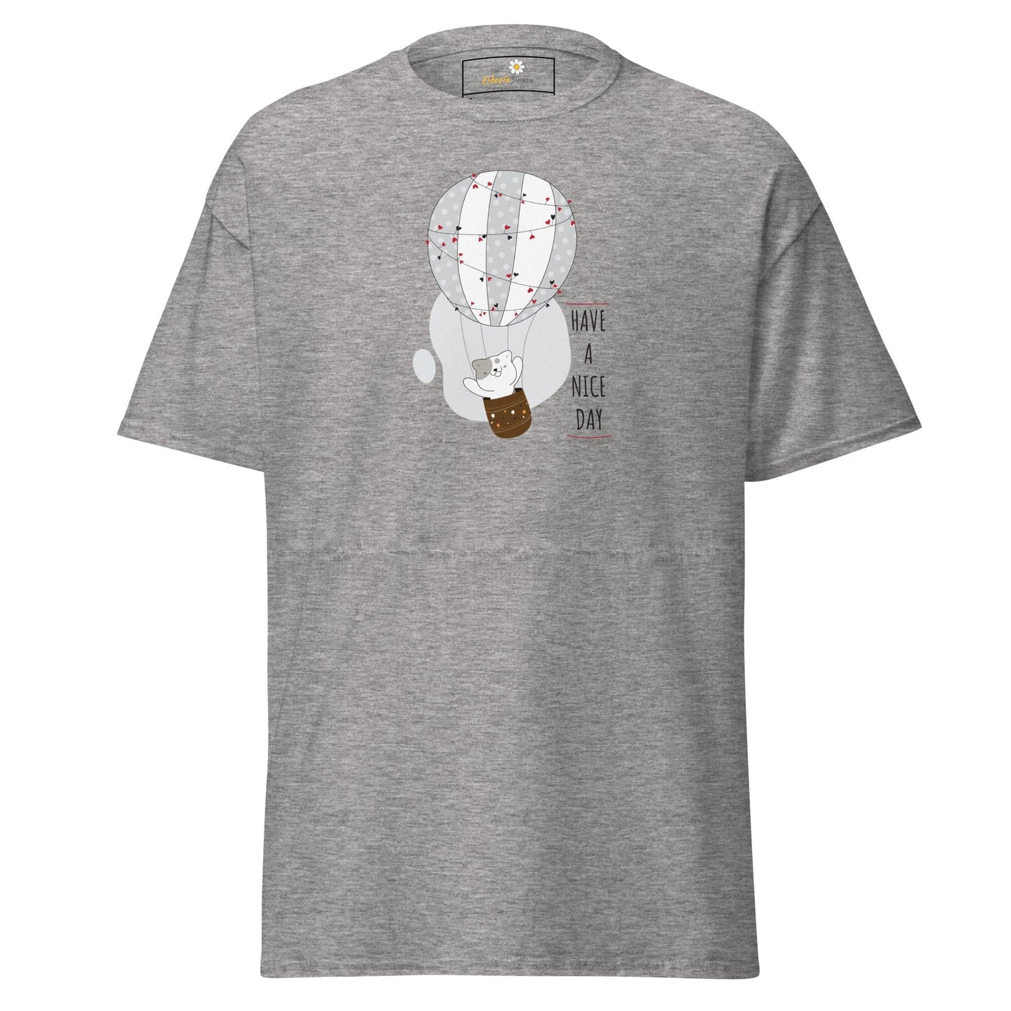 Unisex classic tee - ANIMALS CAT LUFTBALLON - REGULAR - Sport Grey / S