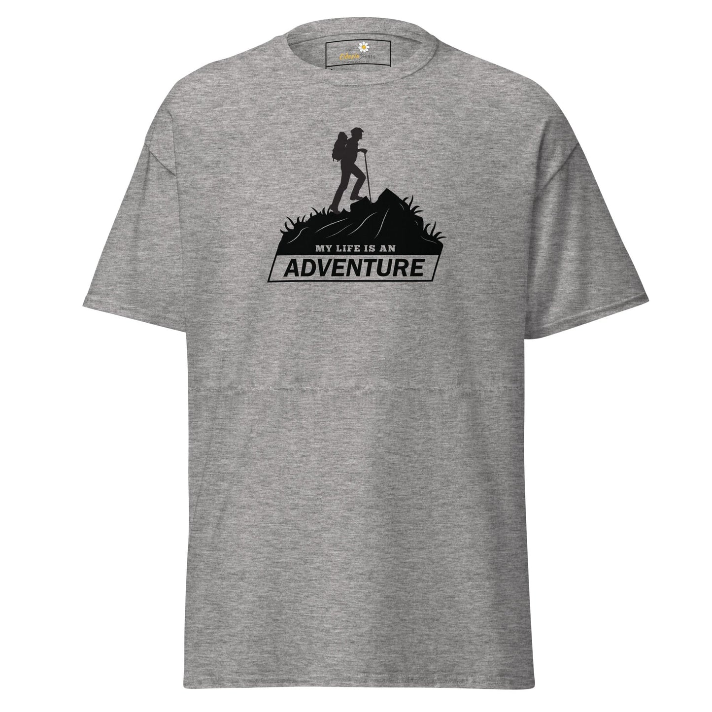 Unisex classic t-shirt - ADVENTURE MOUNTAIN - REGULAR - Sport Grey / S