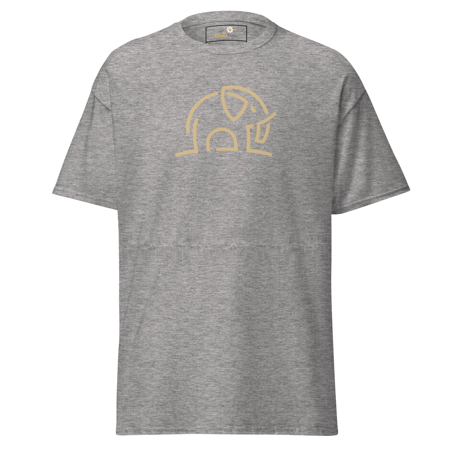Unisex classic tee - WILD LIFE ELEPHANT LINES - Sport Grey / S