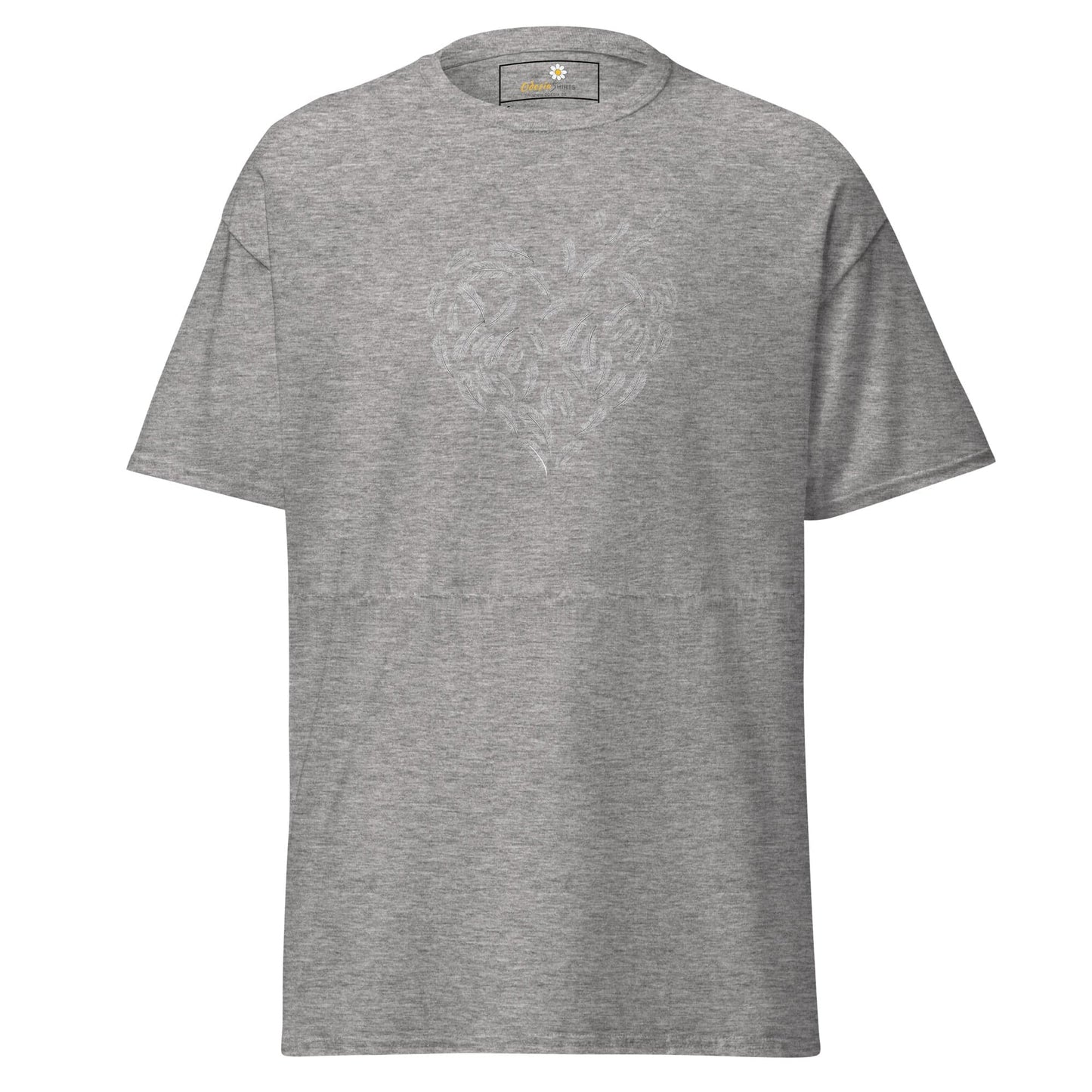 Unisex classic tee - POSITIVE FEATHER HEART - REGULAR - Sport Grey / S