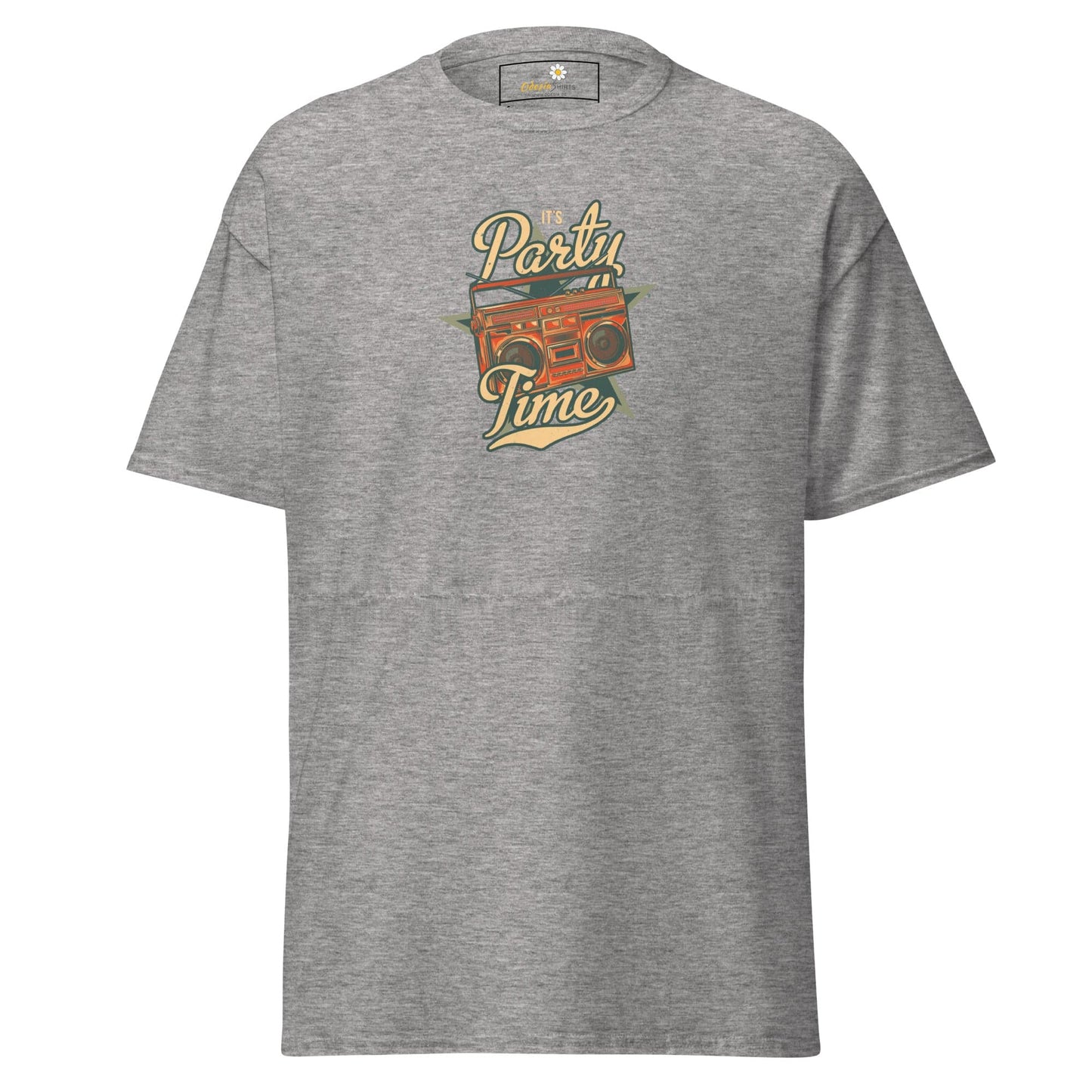 Unisex classic tee - MUSIC PARTY TIME - REGULAR - Sport Grey / S