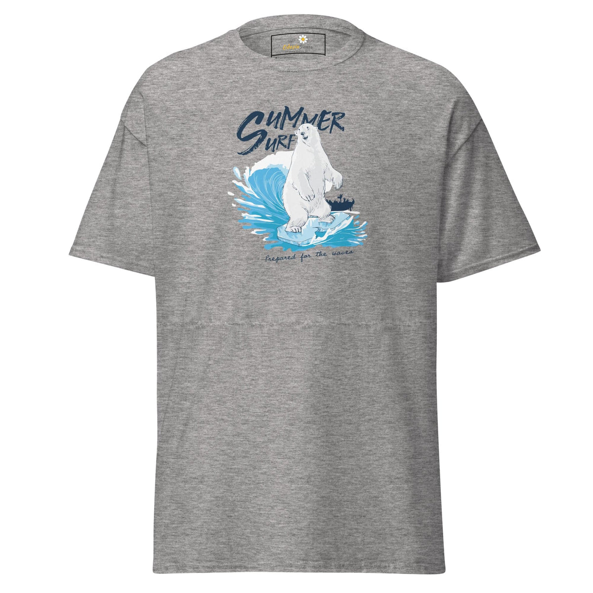 Unisex classic t-shirt - WILD LIFE SUMMER BEAR - REGULAR - Sport Grey / S