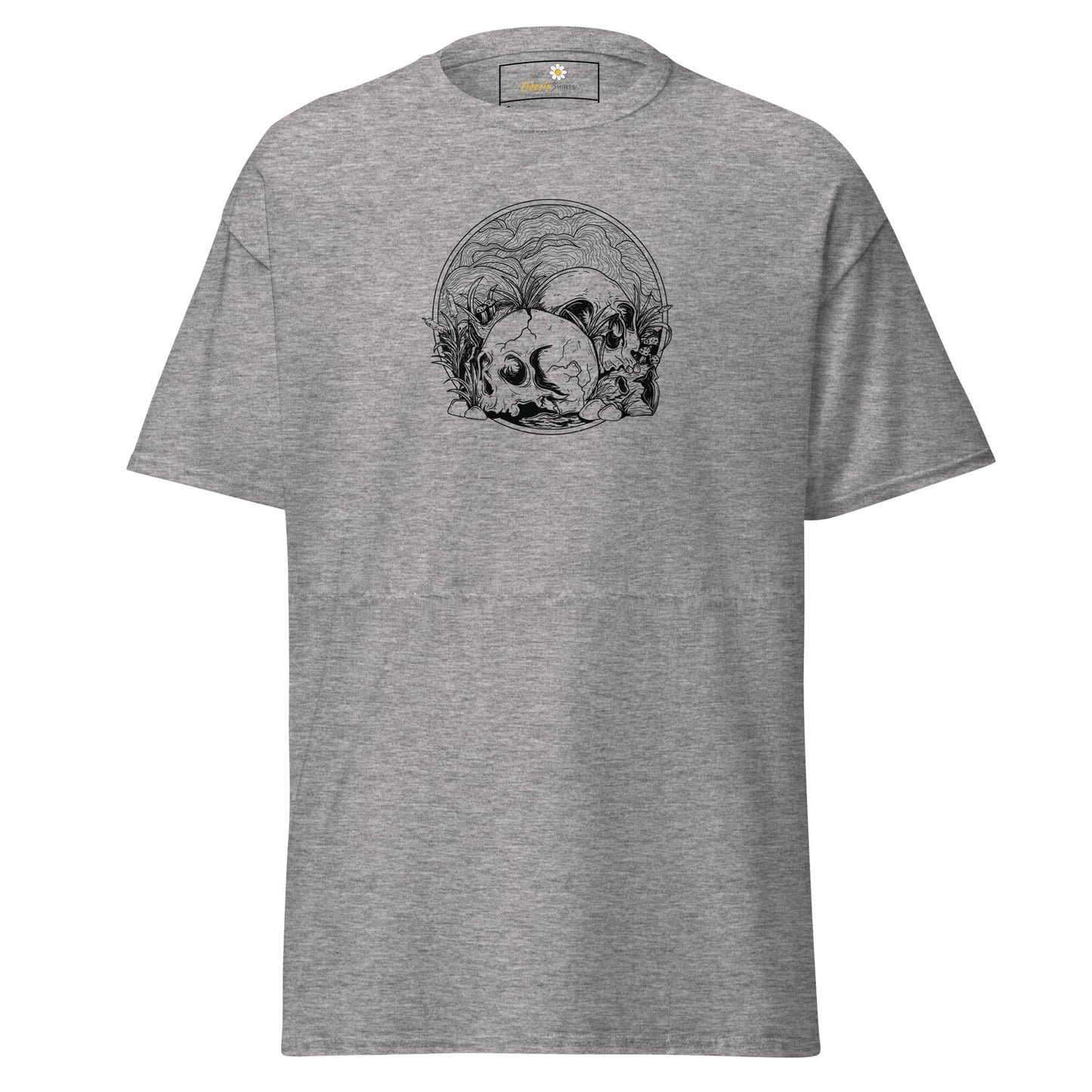 Unisex classic t-shirt - SKULL SUMMER SKULLS - REGULAR - Sport Grey / S