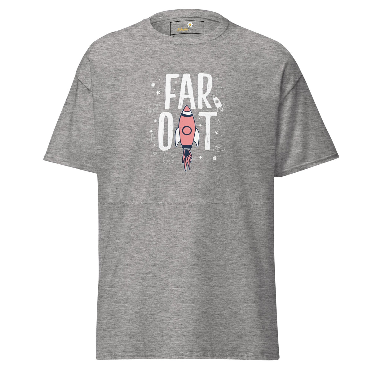 Unisex classic t-shirt - SPACE FAR OUT - REGULAR - Sport Grey / S