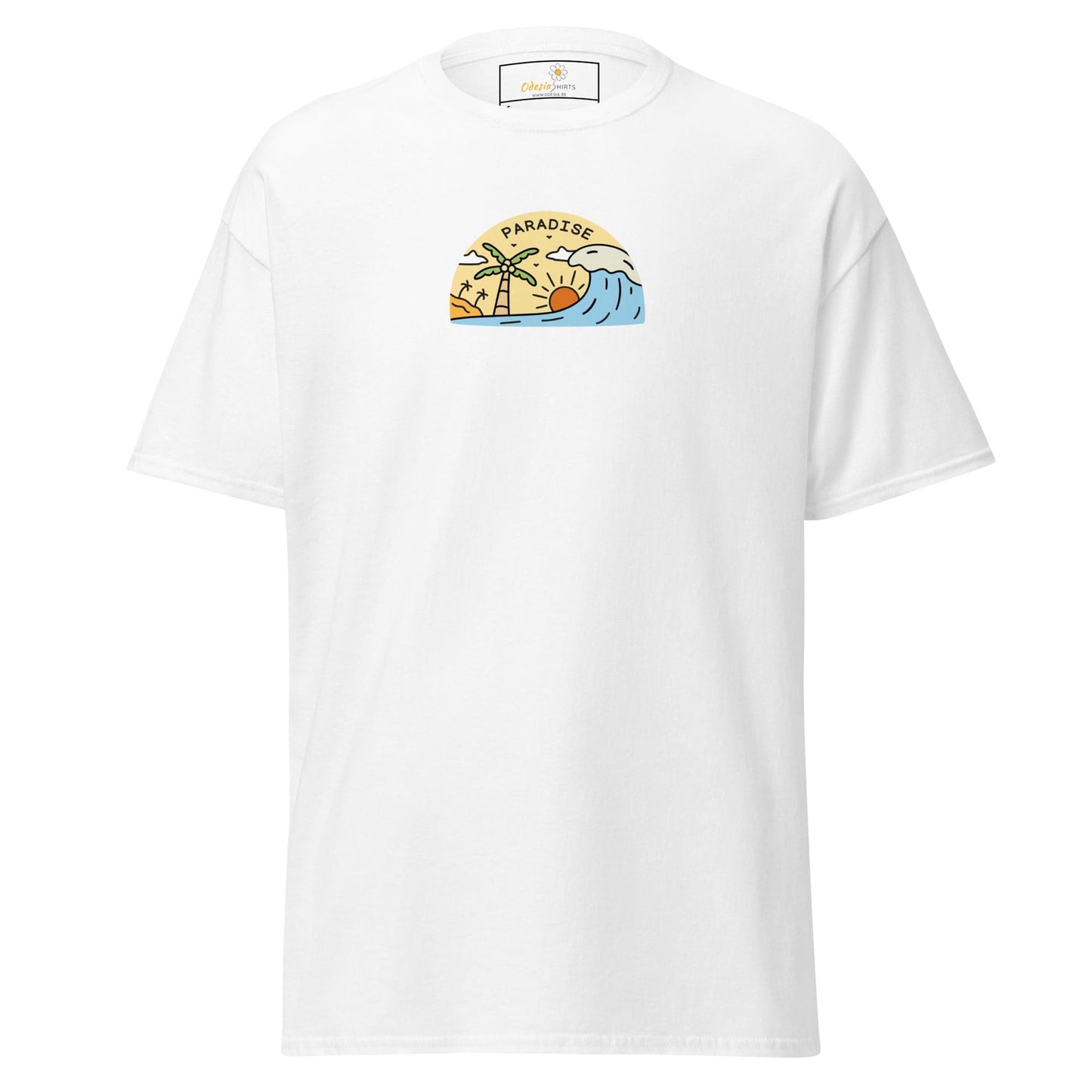 Unisex classic tee - SUMMER ISLAND PARADISE - REGULAR - White / S