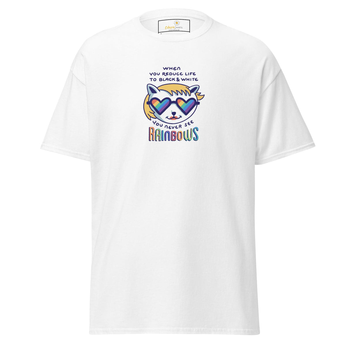 Unisex classic tee - COMMUNITY MISC SEE RAINBOWS - REGULAR - White / S