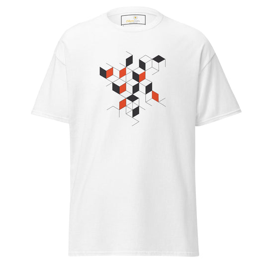 Unisex classic tee - ABSTRACT SQUARES - REGULAR - White / S