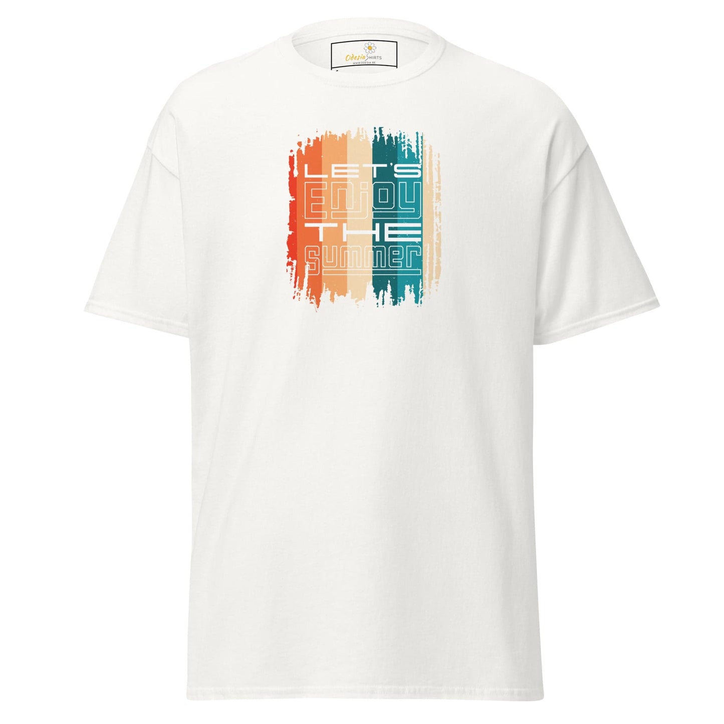 Unisex classic t-shirt - SUMMER LETS ENJOY - REGULAR - White / S