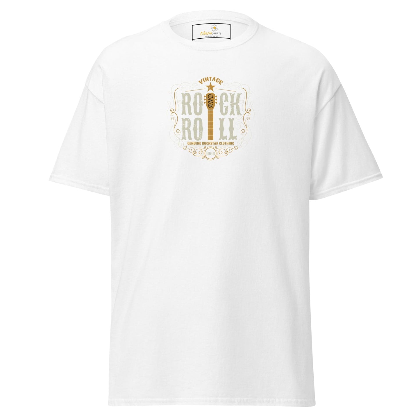 Unisex classic tee - MUSIC ROCK N ROLL - REGULAR - White / S