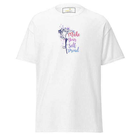 Unisex classic tee - MISC TEXT MAKE YOURSELF PROUD - REGULAR - White / S