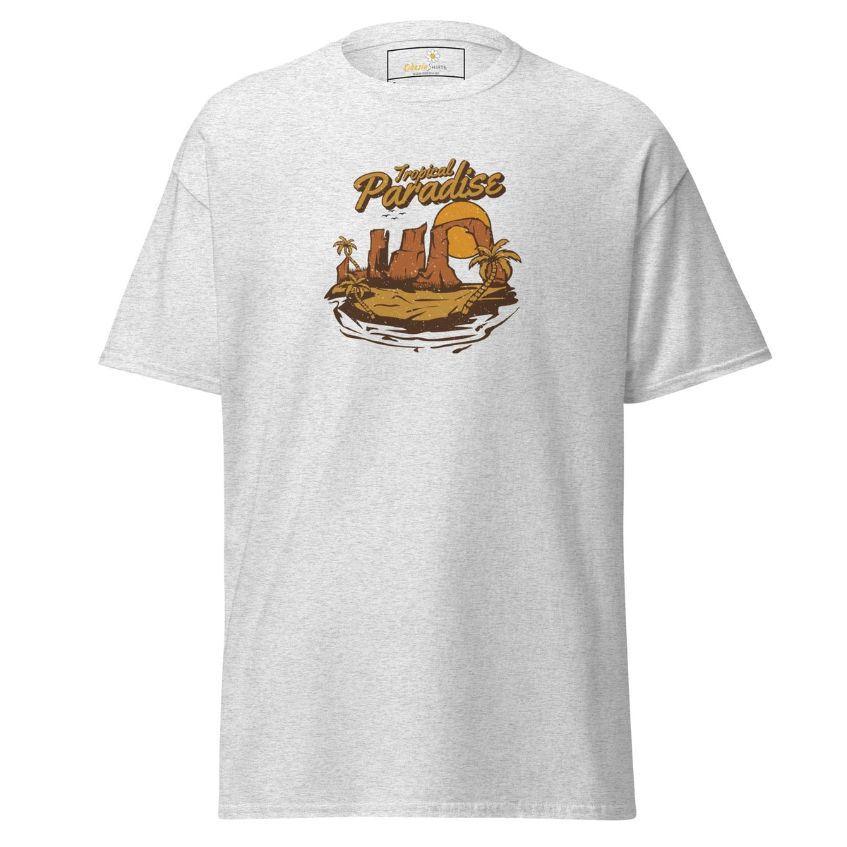 Unisex classic t-shirt - SUMMER TROPICAL PARADISE - REGULAR - Ash / S