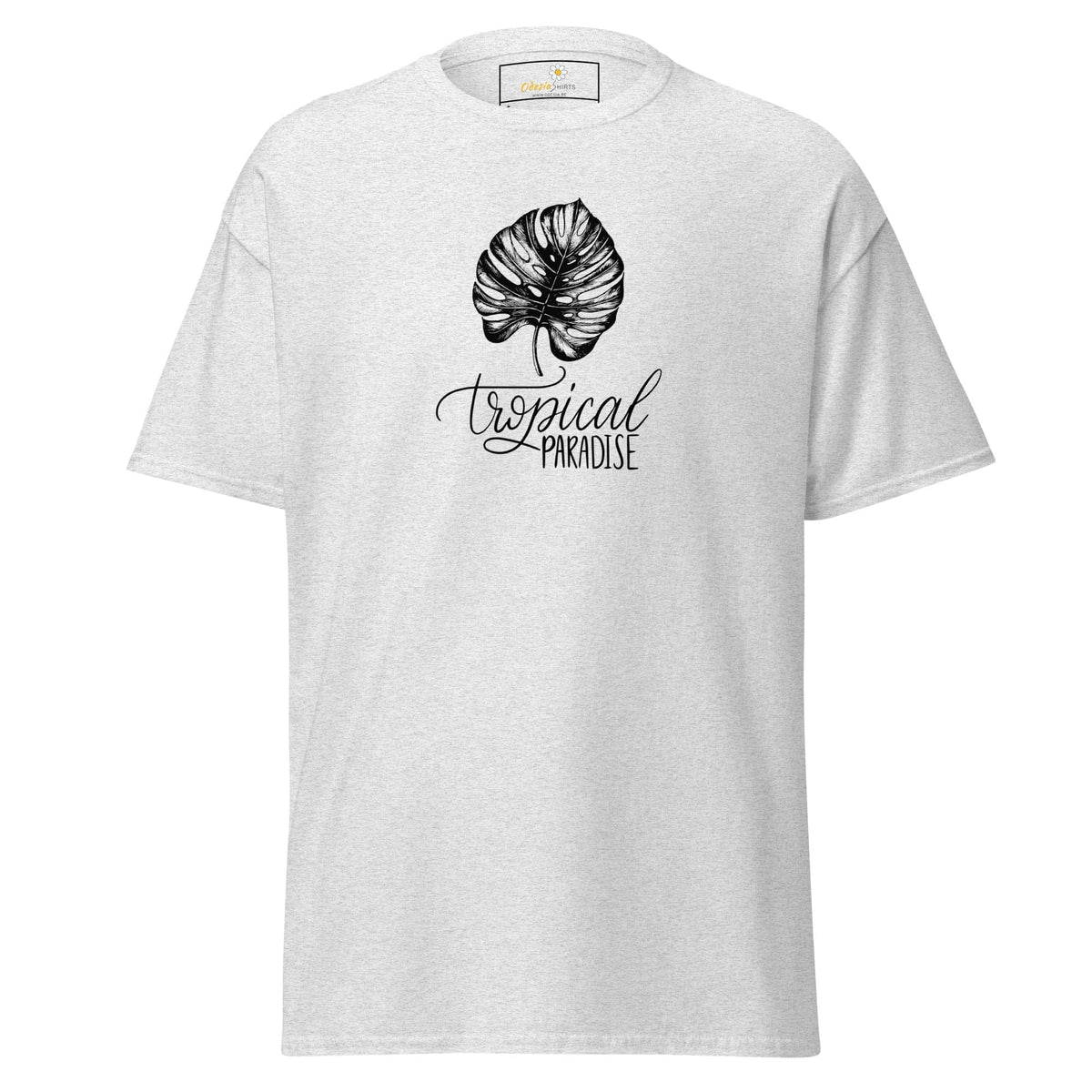 Unisex classic t-shirt - NATURE TROPICAL PARADISE - REGULAR - Ash / S