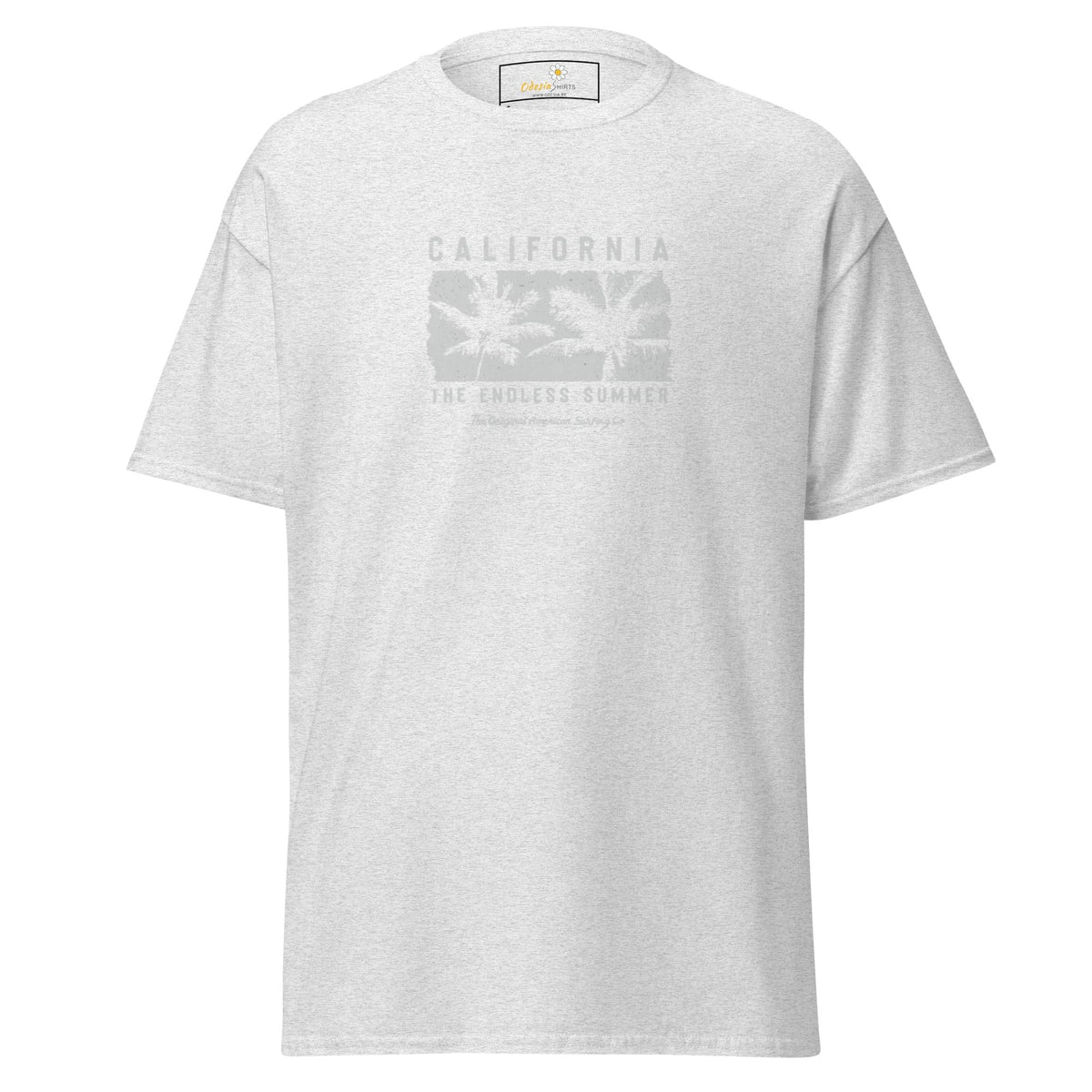Unisex classic t-shirt - SUMMER CALIFORNIA TREES - REGULAR - Ash / S