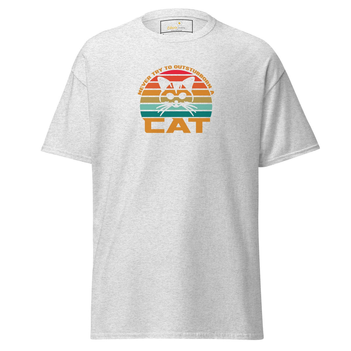 Unisex classic t-shirt - ANIMALS DONT TRY CAT - REGULAR - Ash / S