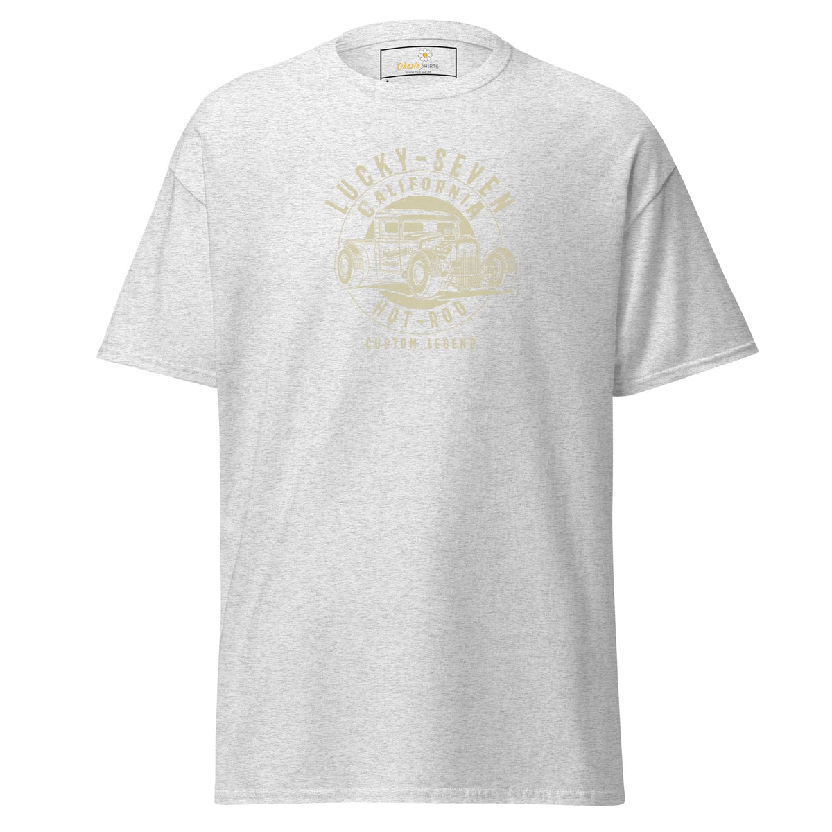 Unisex classic t-shirt - MOTOR LUCKY SEVEN - REGULAR - Ash / S