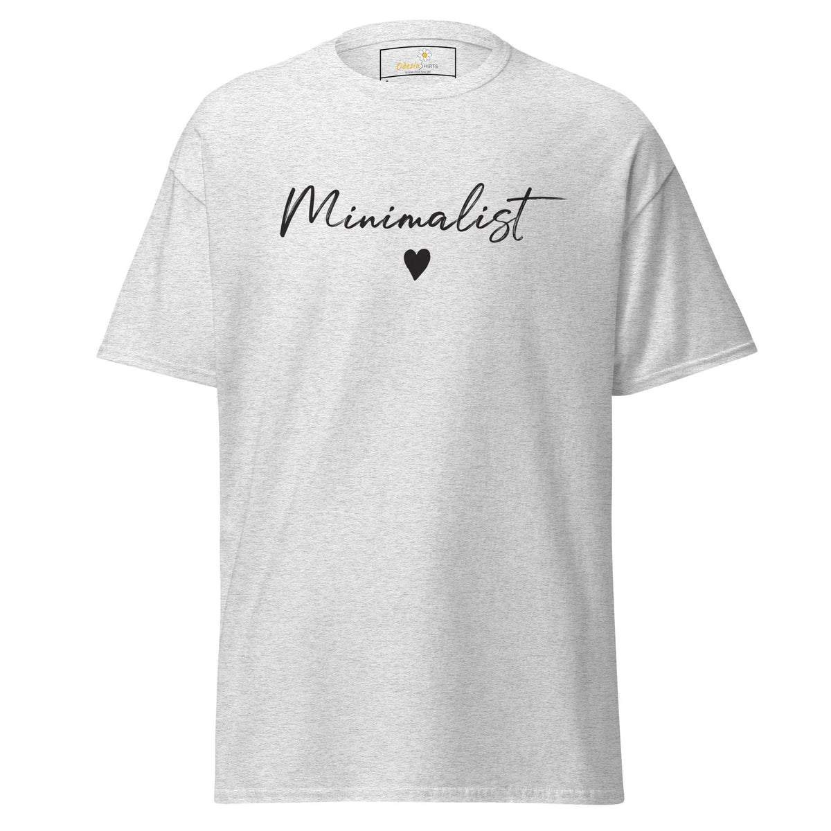 Unisex classic t-shirt - TEXT MINIMALIST - REGULAR - Ash / S
