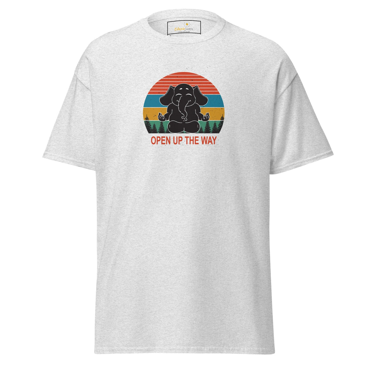 Unisex classic t-shirt - WILDLIFE ELEPHANT SPIRITUAL - REGULAR - Ash / S