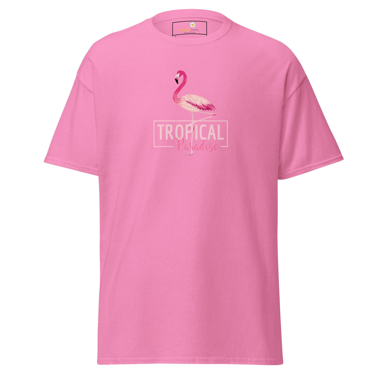 Unisex classic t-shirt - WILD LIFE PARADISE FLAMINGO - REGULAR - Azalea / S