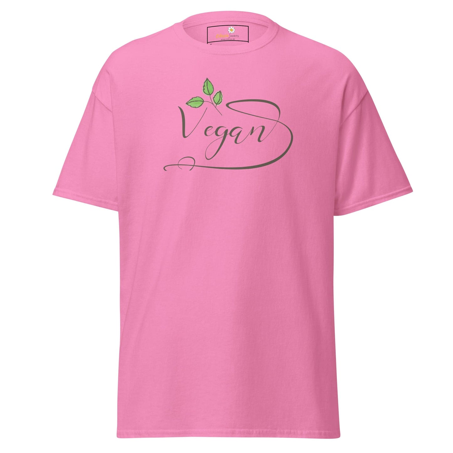 Unisex classic t-shirt - VEGAN GLORY - REGULAR - Azalea / S