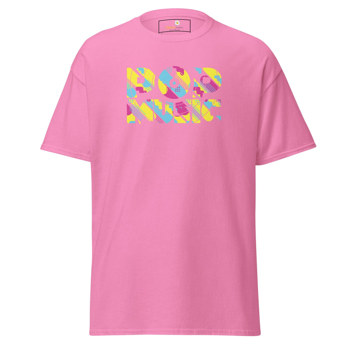 Unisex classic t-shirt - MUSIC POP VINTAGE - REGULAR - Azalea / S