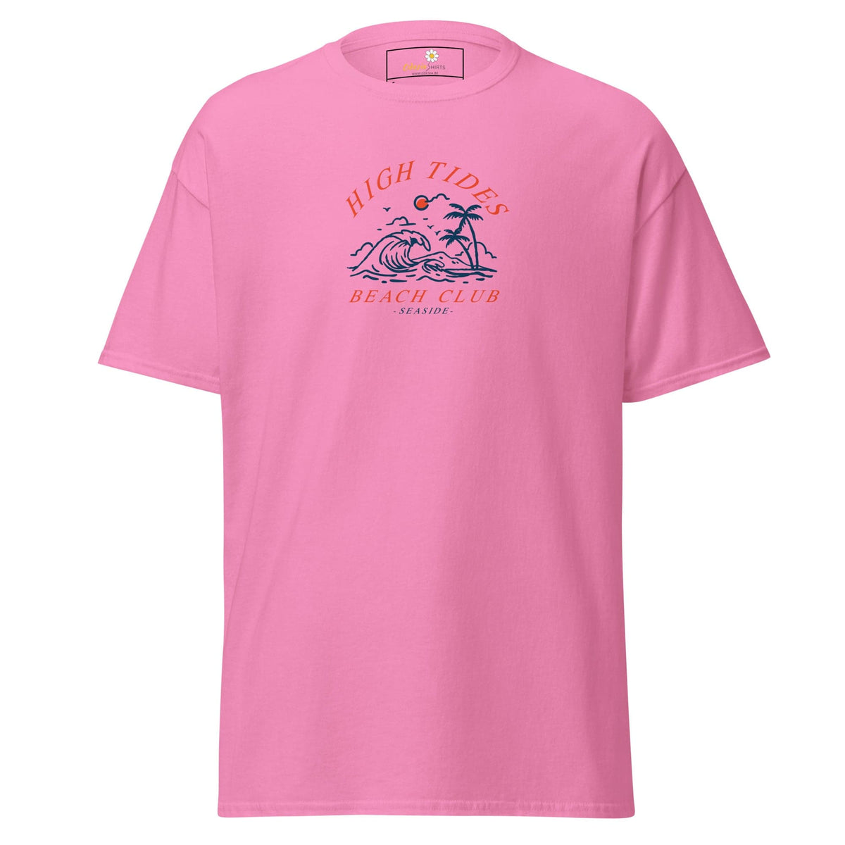 Unisex classic t-shirt - SUMMER HIGH TIDES BEACH CLUB - REGULAR - Azalea / S