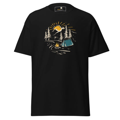 Unisex classic t-shirt - ADVENTURE CAMPFIRE CIRCLE - REGULAR - Black / S