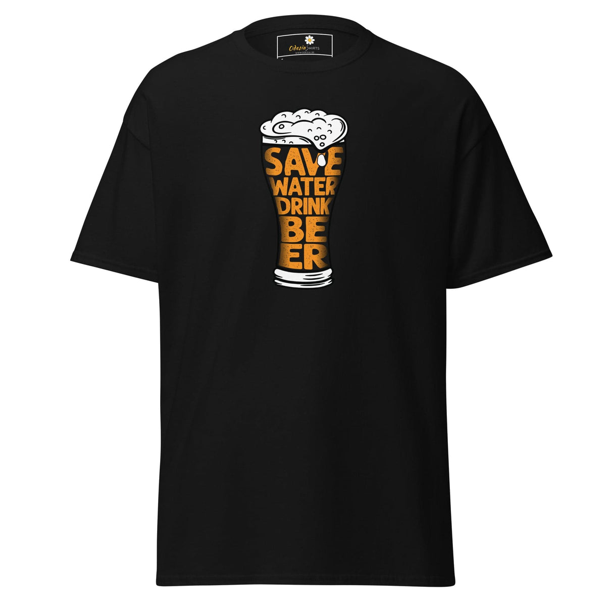 Unisex classic t-shirt - FUN SAVE WATER DRINK BEER - REGULAR - Black / S