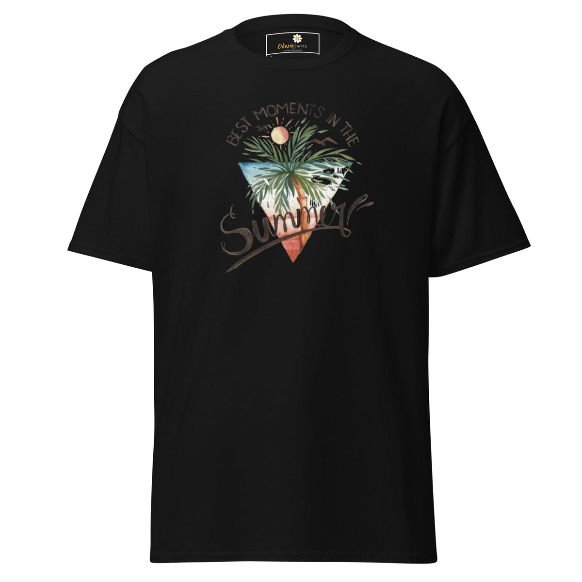 Unisex classic t-shirt - SUMMER SCENE - REGULAR - Black / S