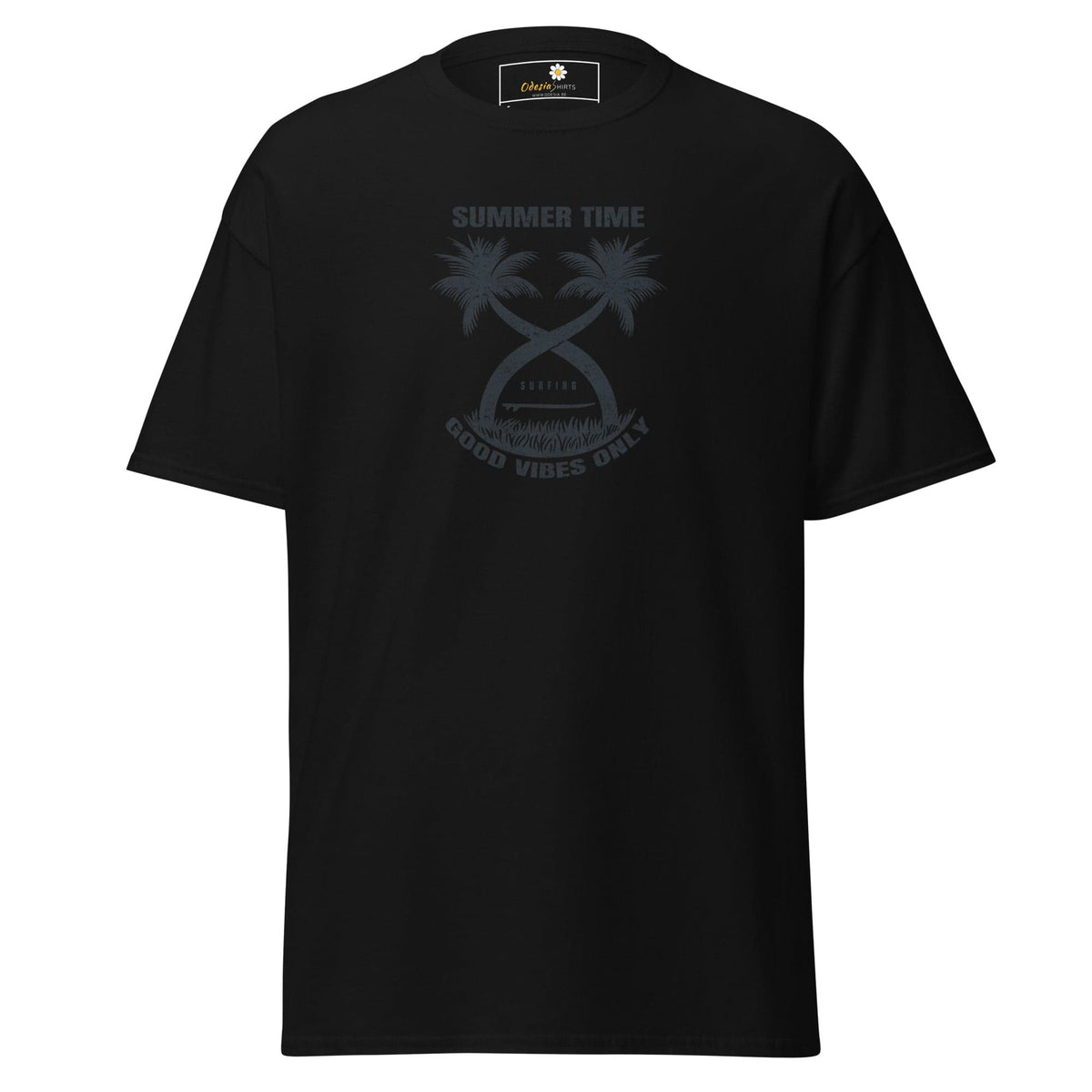 Unisex classic t-shirt - SUMMER PARADISE TREES - REGULAR - Black / S