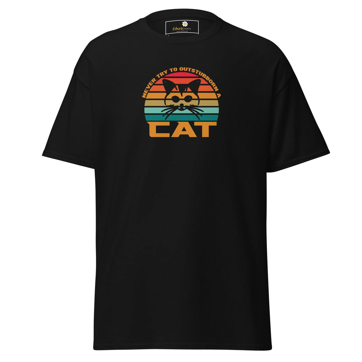 Unisex classic t-shirt - ANIMALS DONT TRY CAT - REGULAR - Black / S